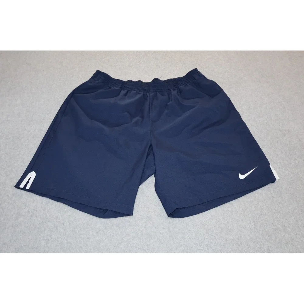 Nike Shorts Mens XL Blue Dri-Fit Athletic Training Gym Running Swoosh 9